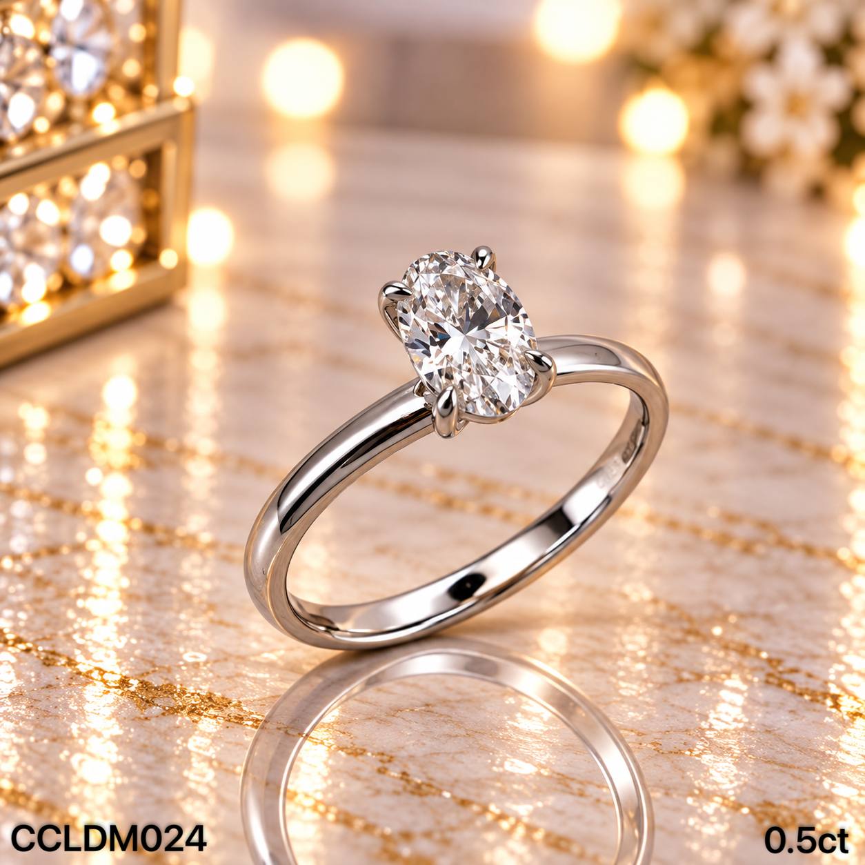 CC LAB GROWN DIAMOND 经典款四爪培育钻戒 thumbnail 7