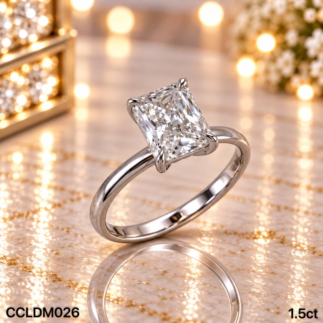 CC LAB GROWN DIAMOND 经典款四爪培育钻戒 thumbnail 2