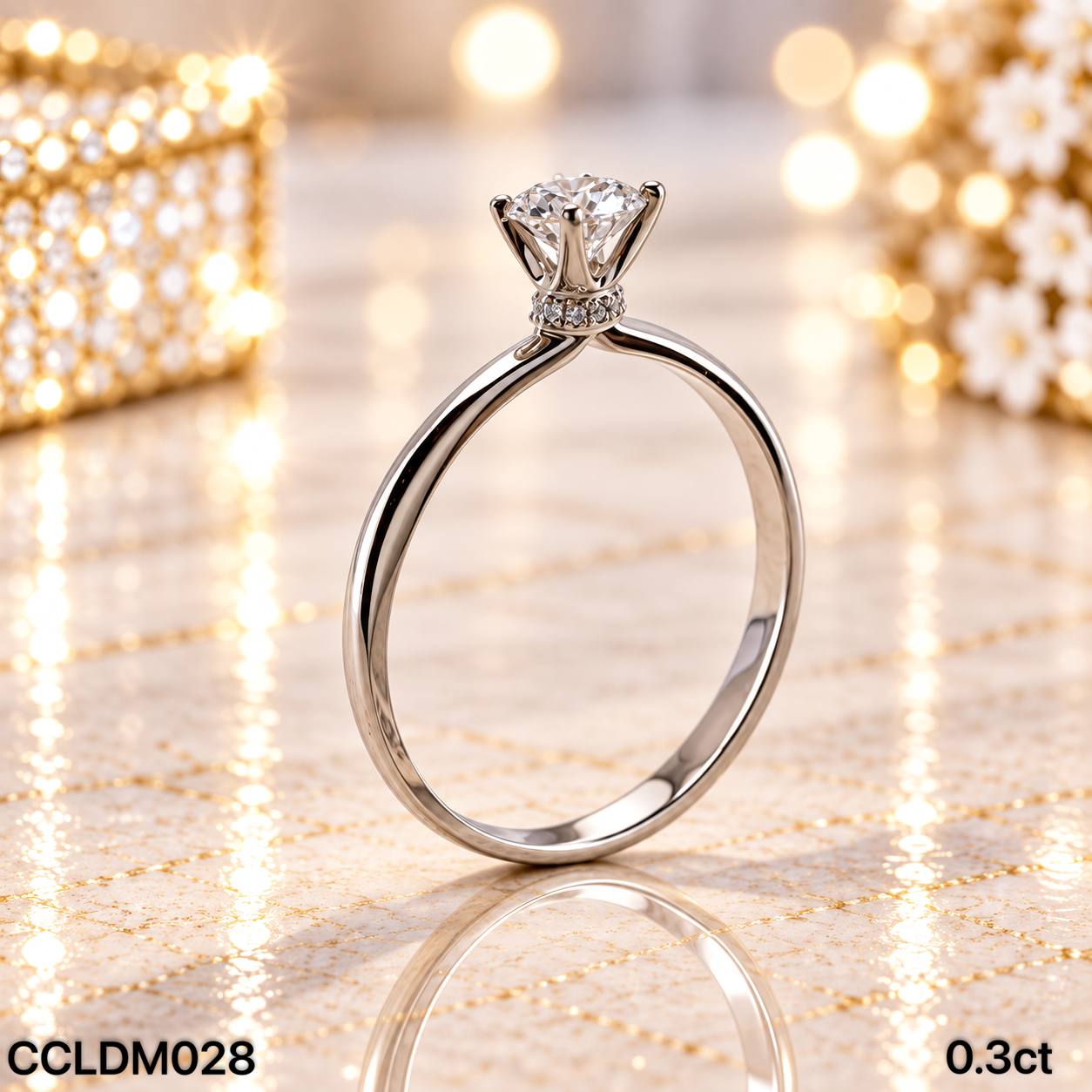 CC LAB GROWN DIAMOND 经典款四爪培育钻戒 thumbnail 3