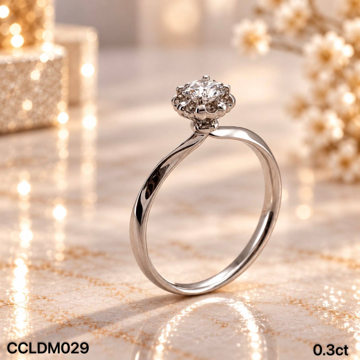 CC LAB GROWN DIAMOND 经典款四爪培育钻戒