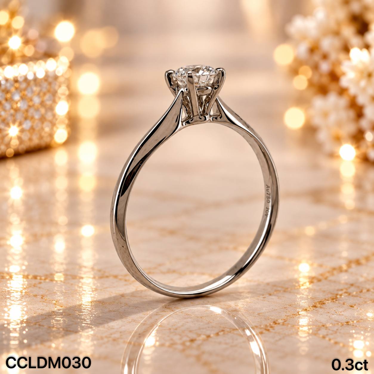 CC LAB GROWN DIAMOND 经典款四爪培育钻戒 thumbnail 5
