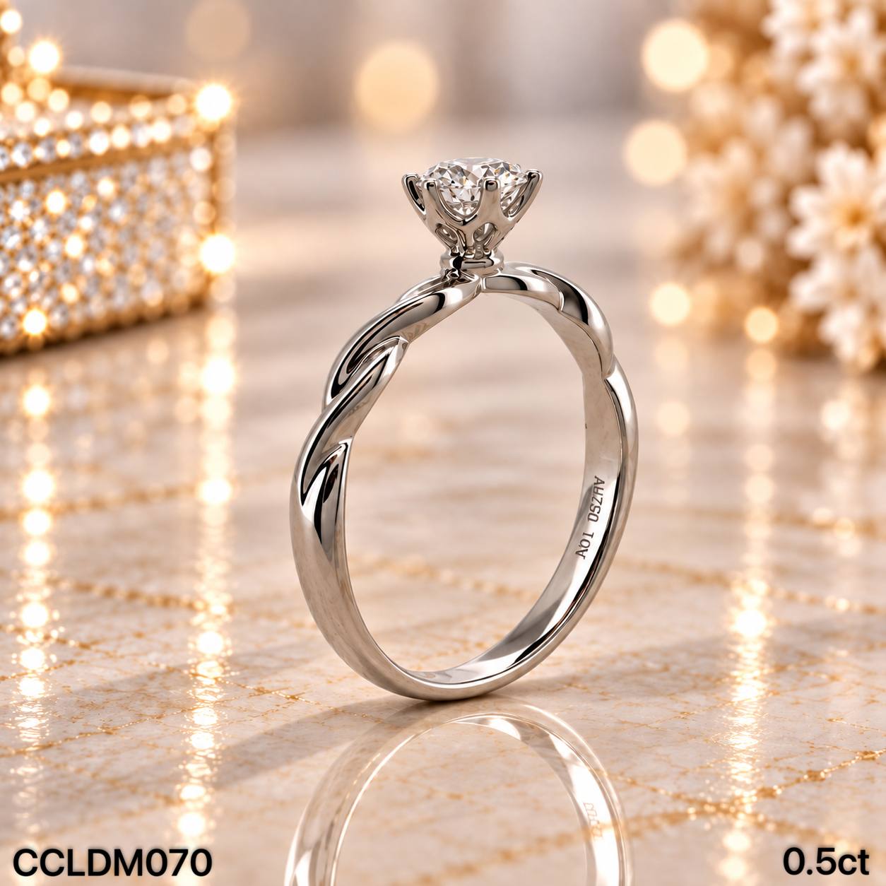 CC LAB GROWN DIAMOND 经典款六爪培育钻戒 thumbnail 9