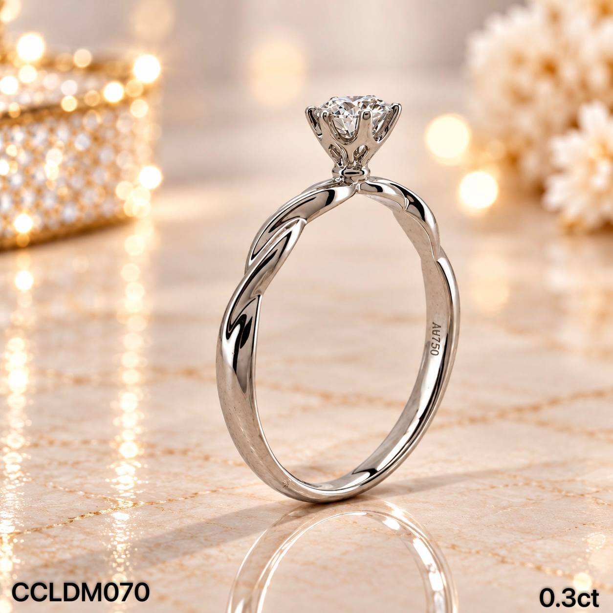 CC LAB GROWN DIAMOND 经典款六爪培育钻戒 thumbnail 7