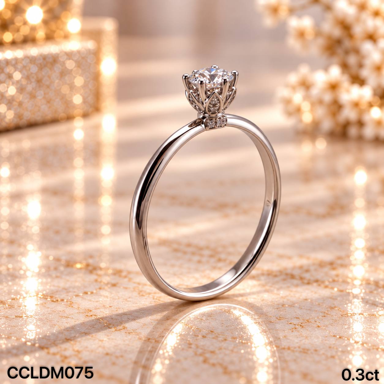CC LAB GROWN DIAMOND 经典款六爪培育钻戒 thumbnail 5