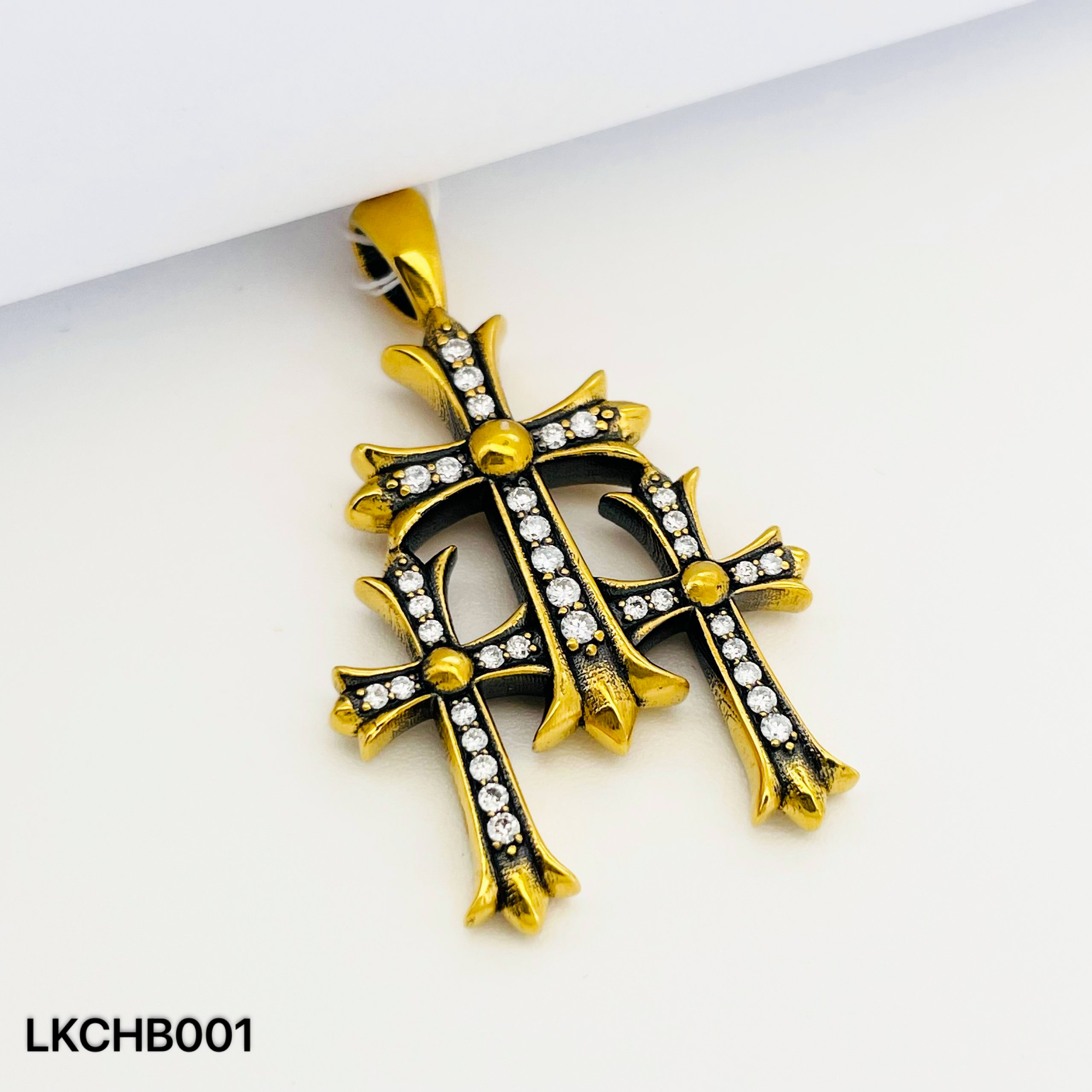LOKET CHROME HEART BATU 克罗心吊坠