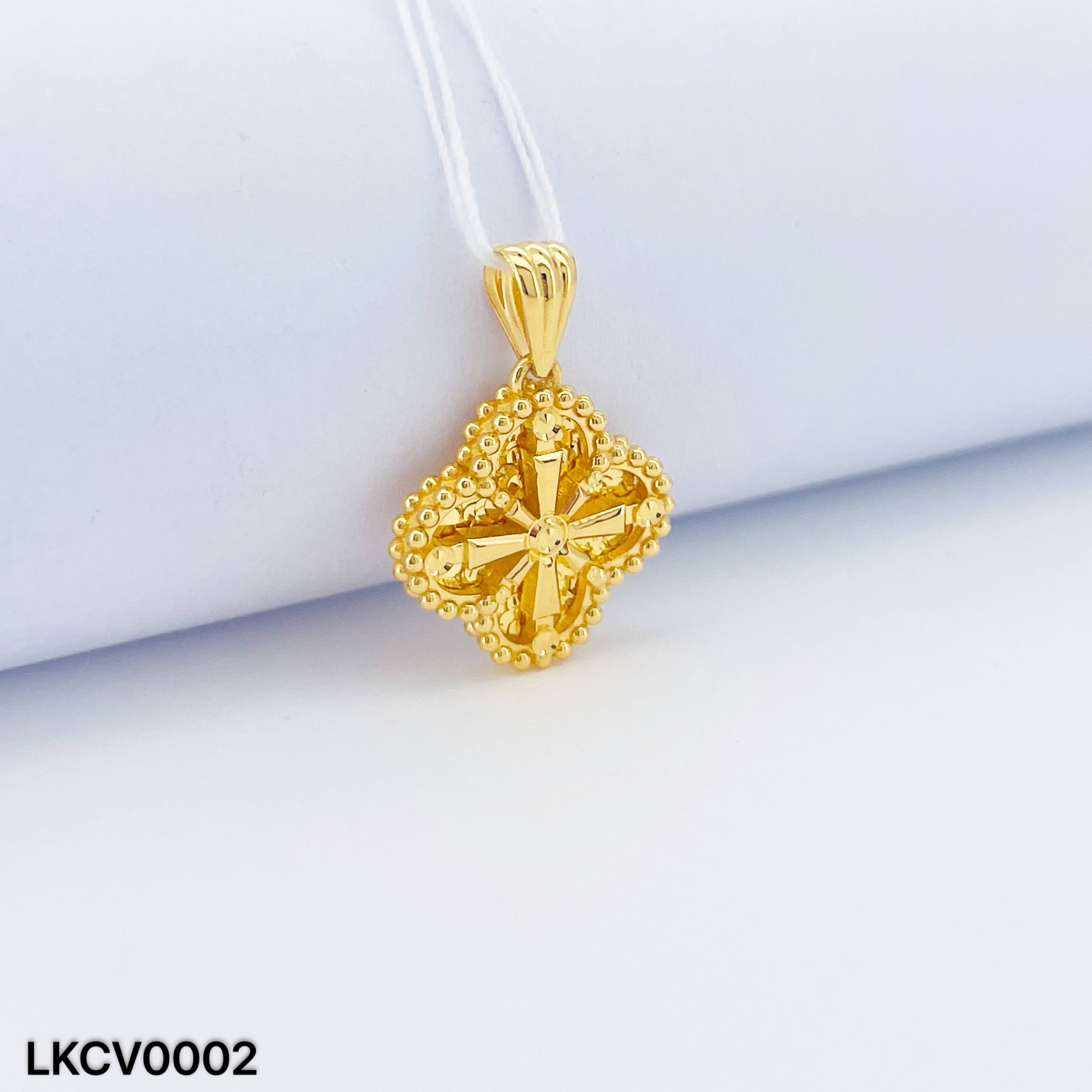 LOKET CLOVER 足金四叶草吊坠