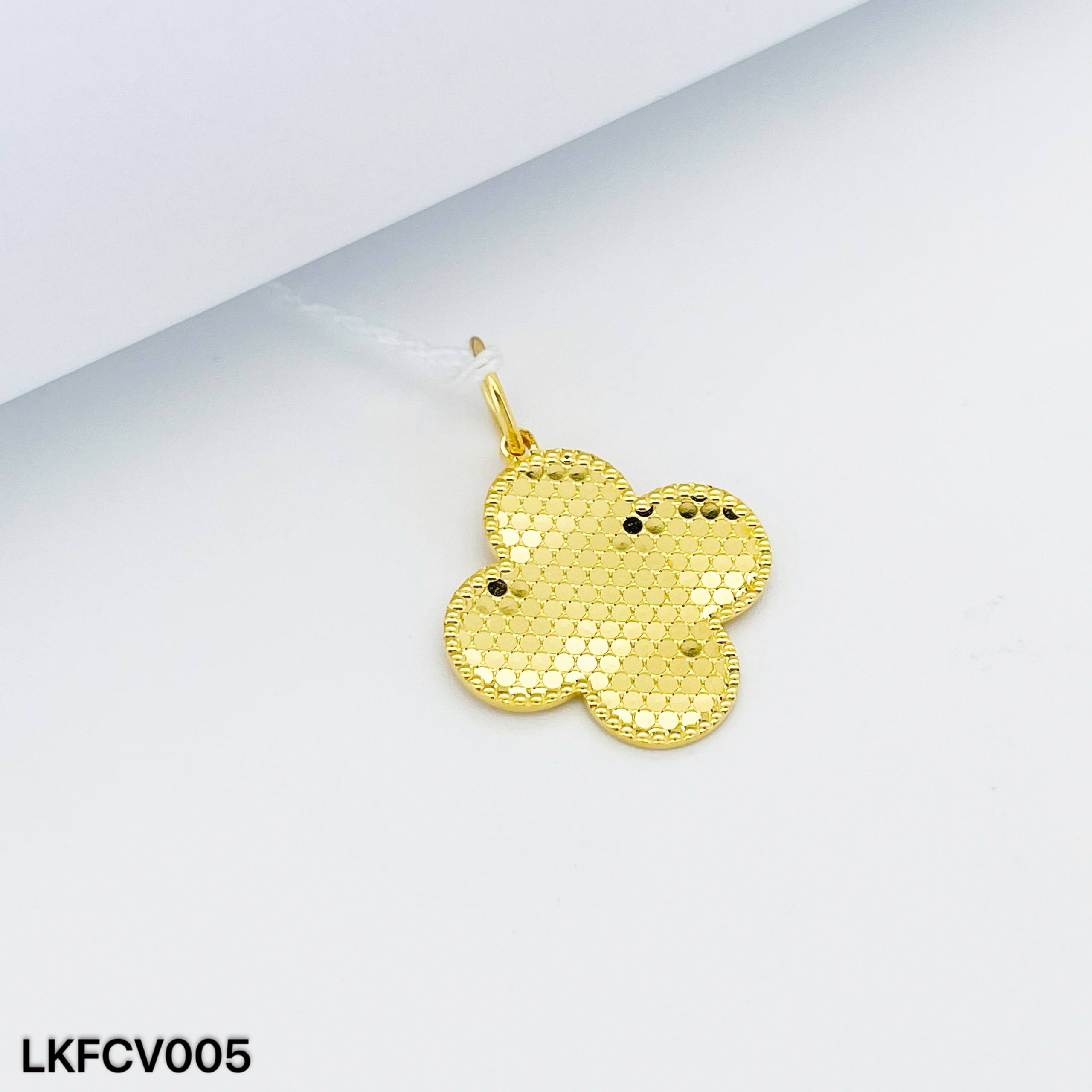LOKET FESYEN CLOVER 蜂巢四叶草吊坠