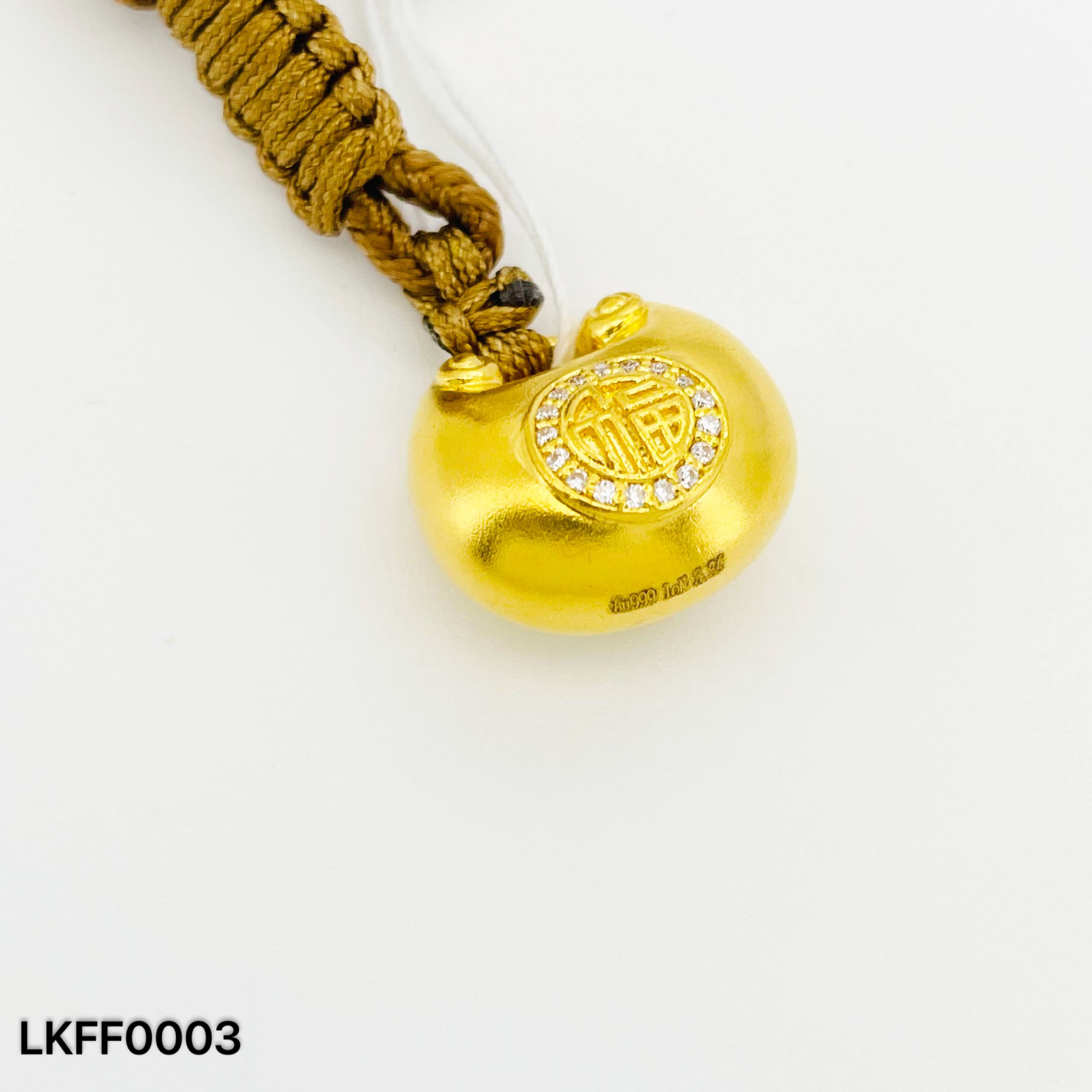 LOKET FAT FU 足金胖福吊坠