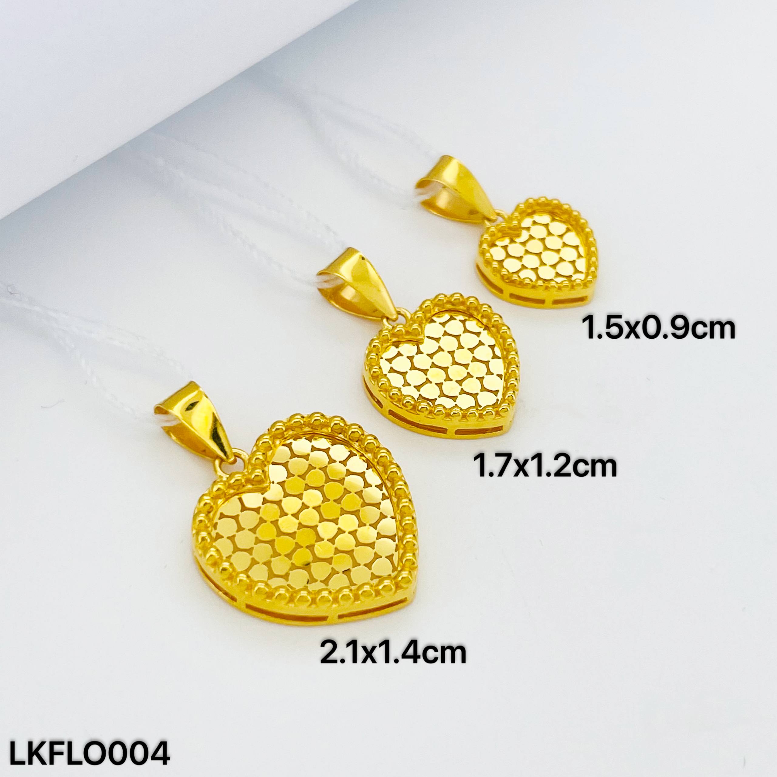 LOKET FESYEN LOVE 爱心吊坠
