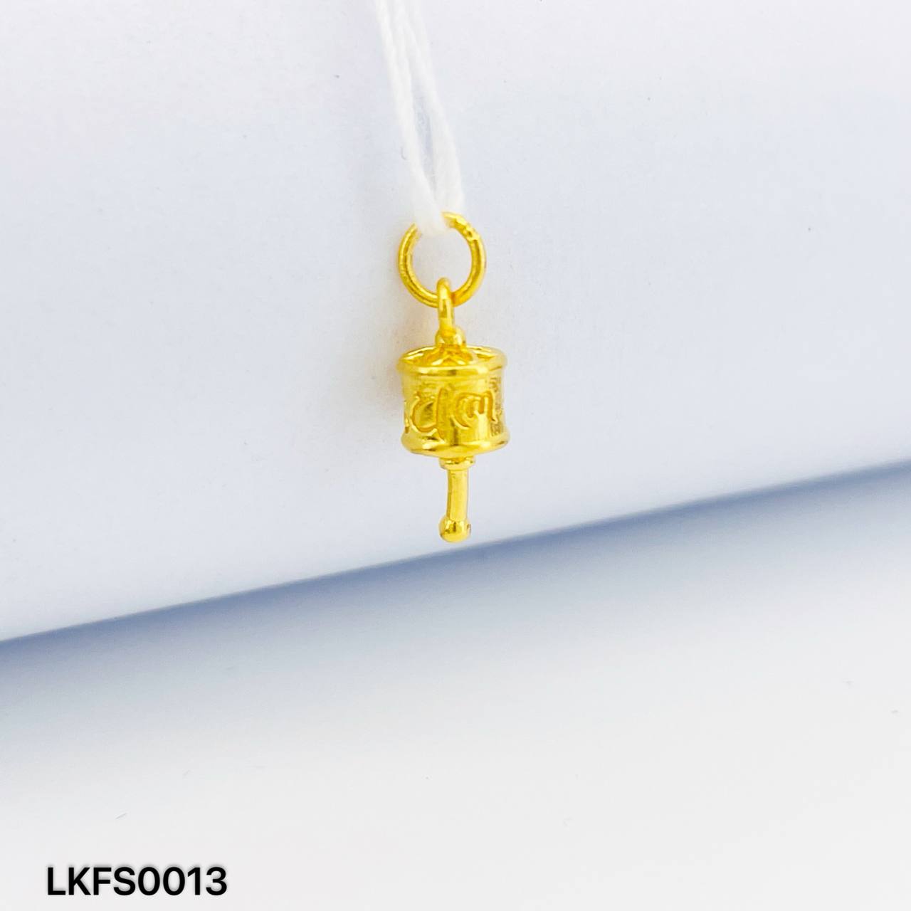 LOKET FESYEN 足金转经筒吊坠