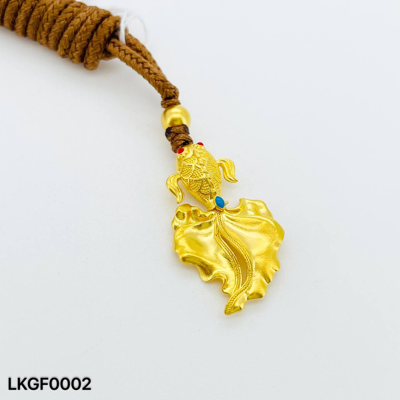 LOKET GOLDEN FISH 足金金鱼吊坠