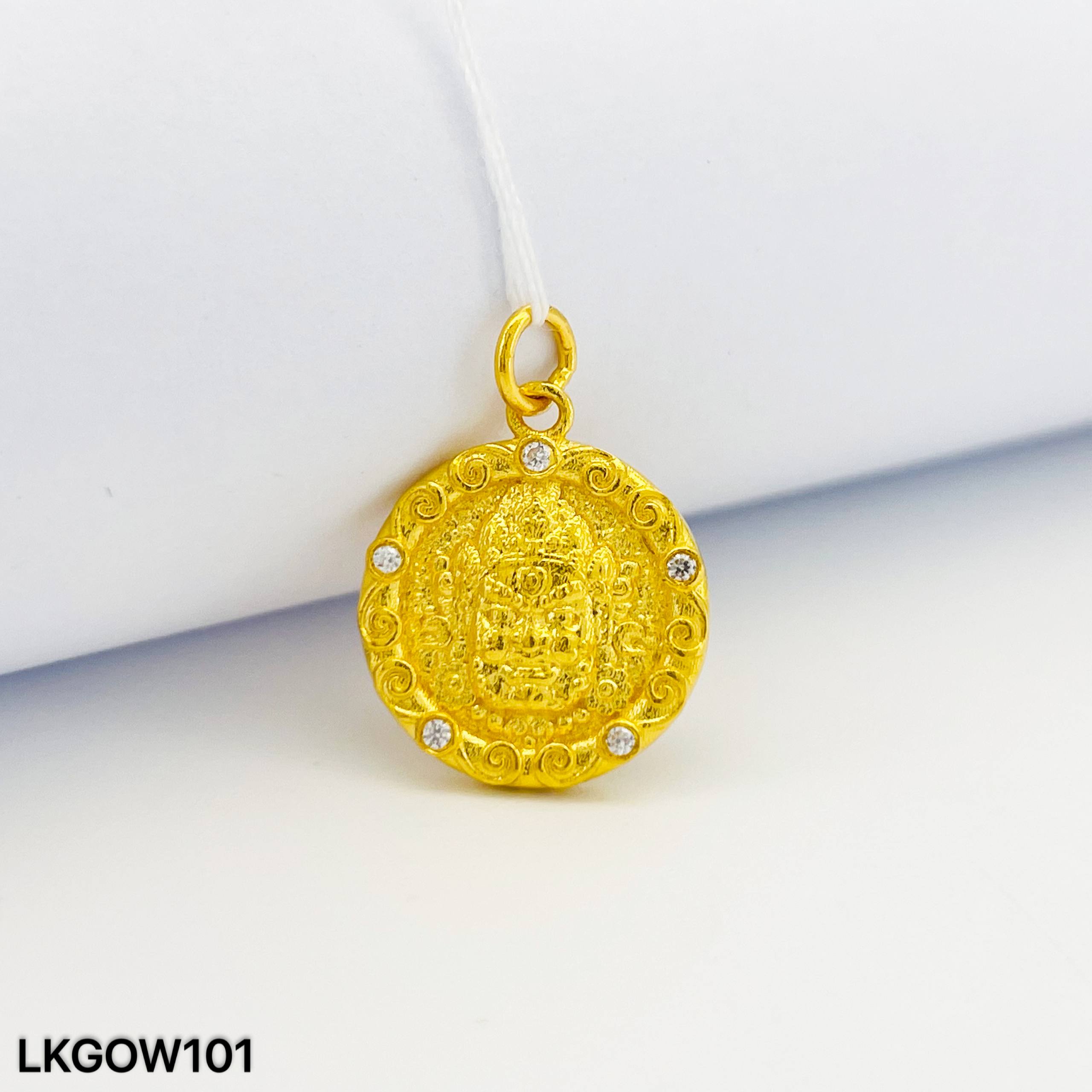 LOKET GOD OF WEALTH 足金黄财神吊坠