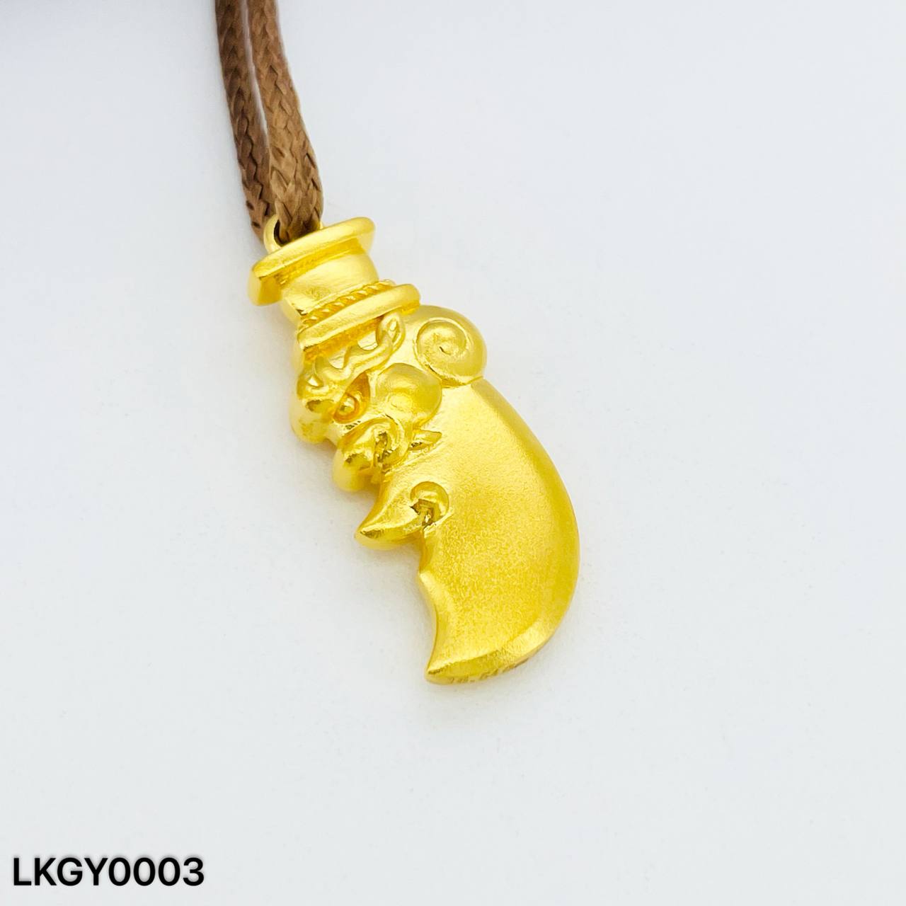 LOKET GUANYU 足金关公刀吊坠