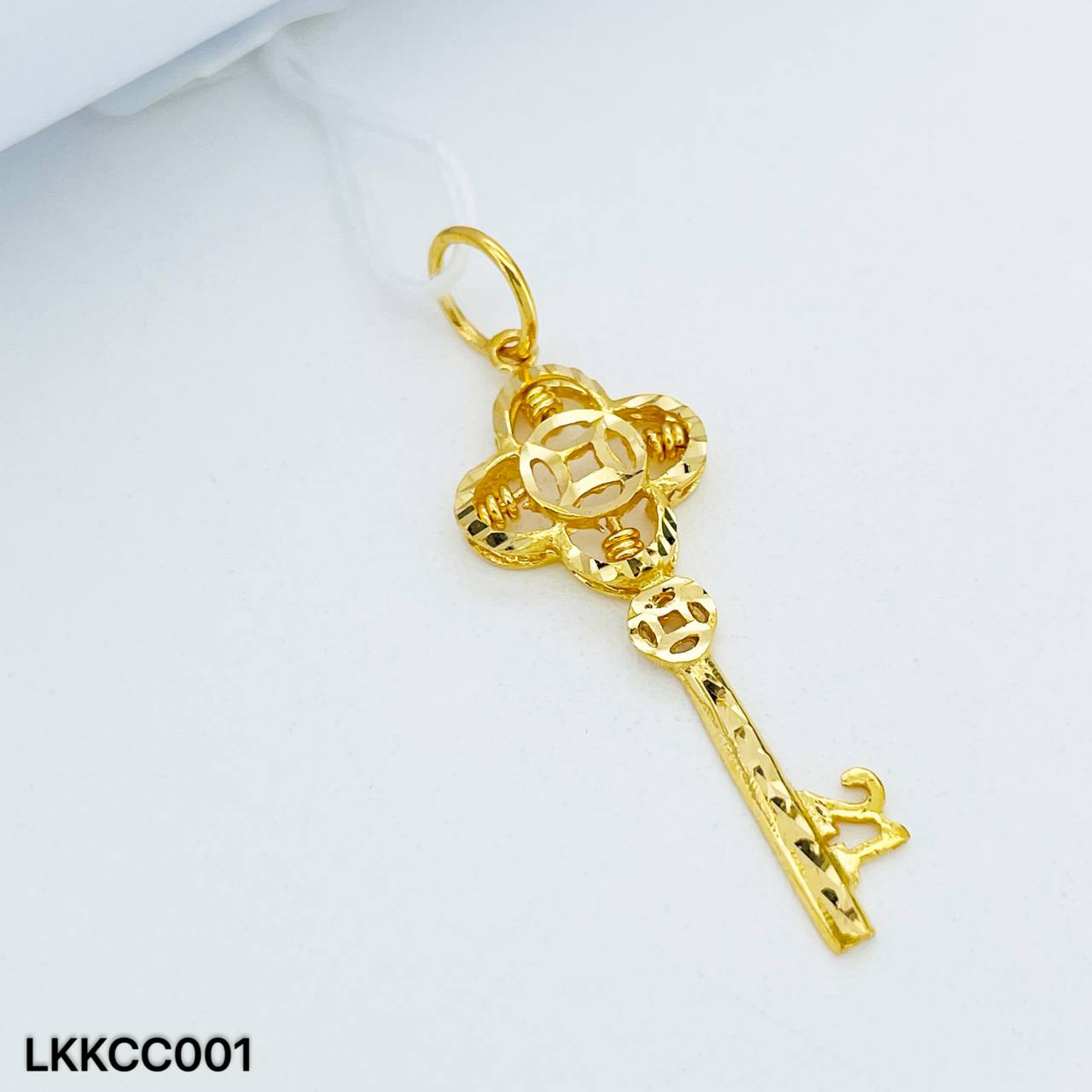 LOKET KUNCI SEMPOA CLOVER 四叶草算盘钥匙吊坠