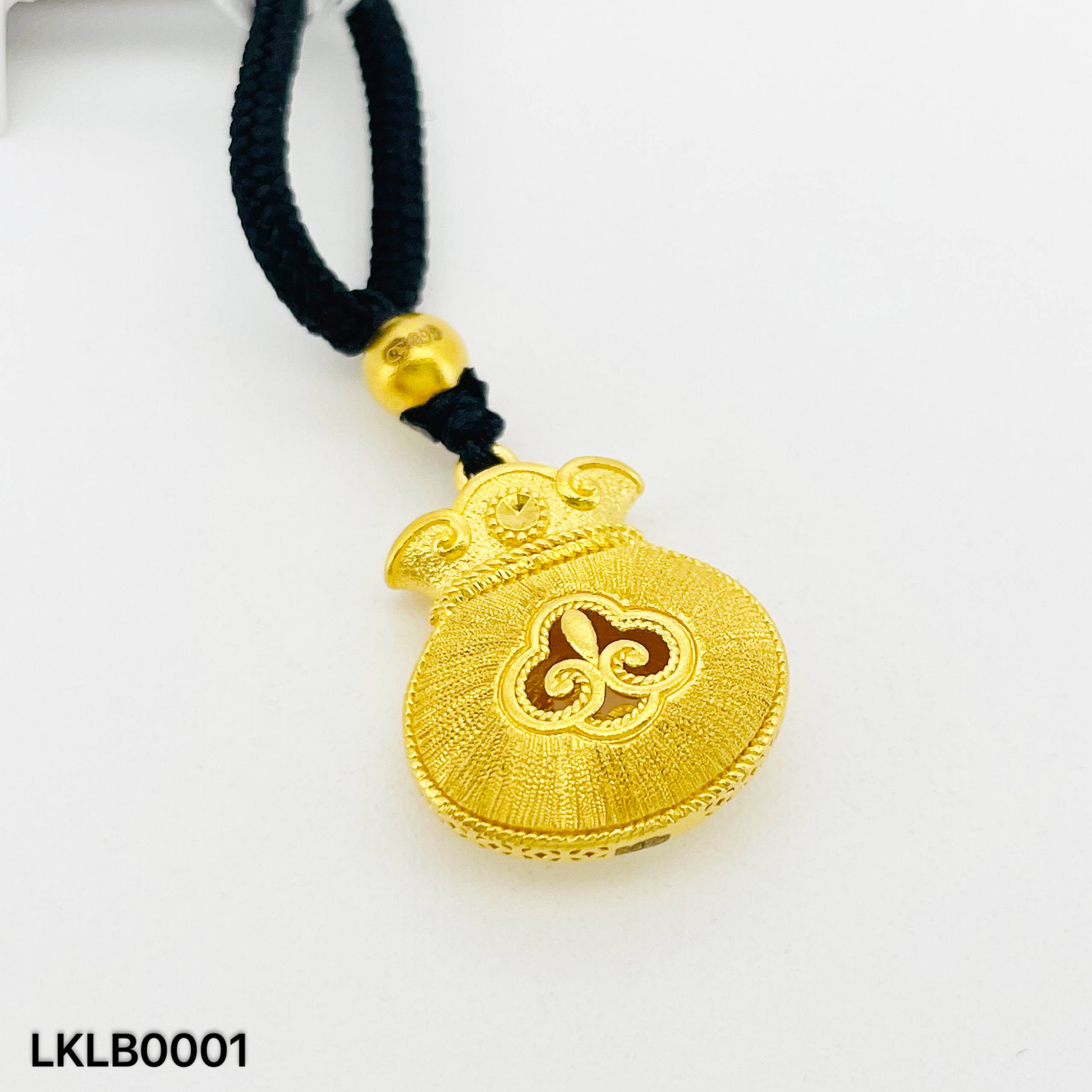 LOKET LUCKY BAG 足金拉丝福袋吊坠