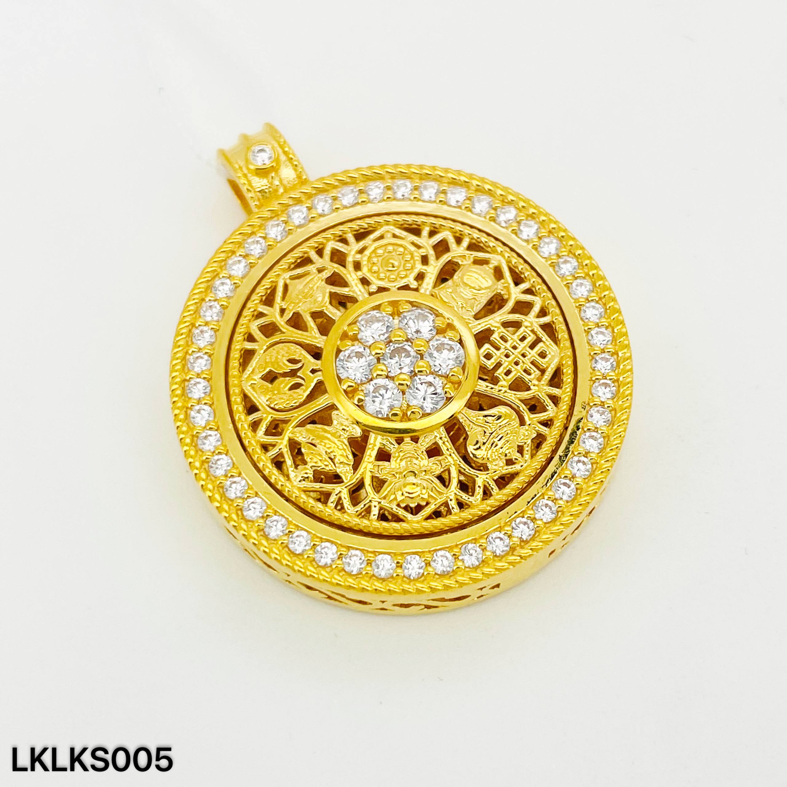 LOKET LUCKY BATU (SPIN) 旋转八宝罗盘吊坠