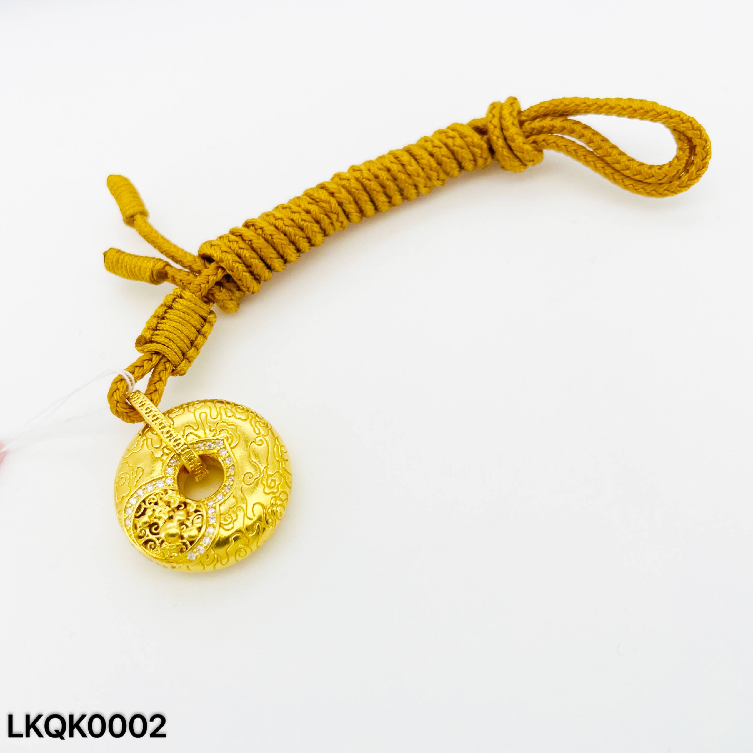 LOKET QIANKUN 足金平安扣吊坠