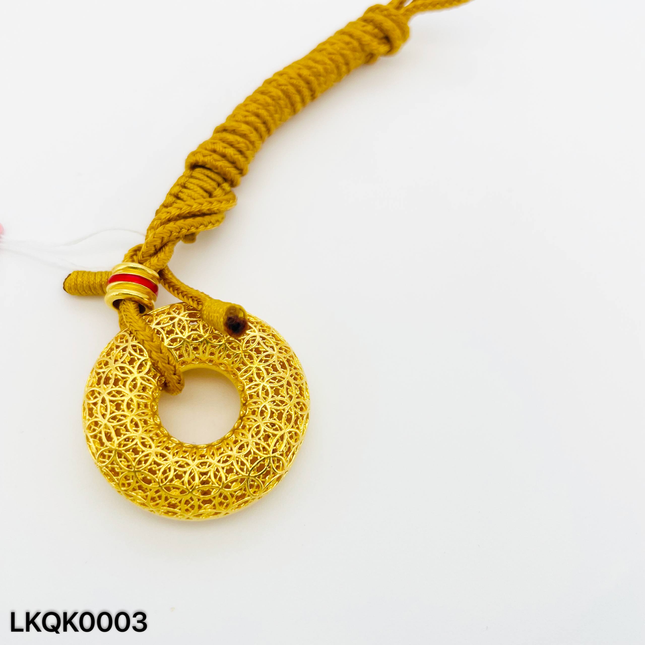 LOKET QIANKUN 足金平安扣吊坠