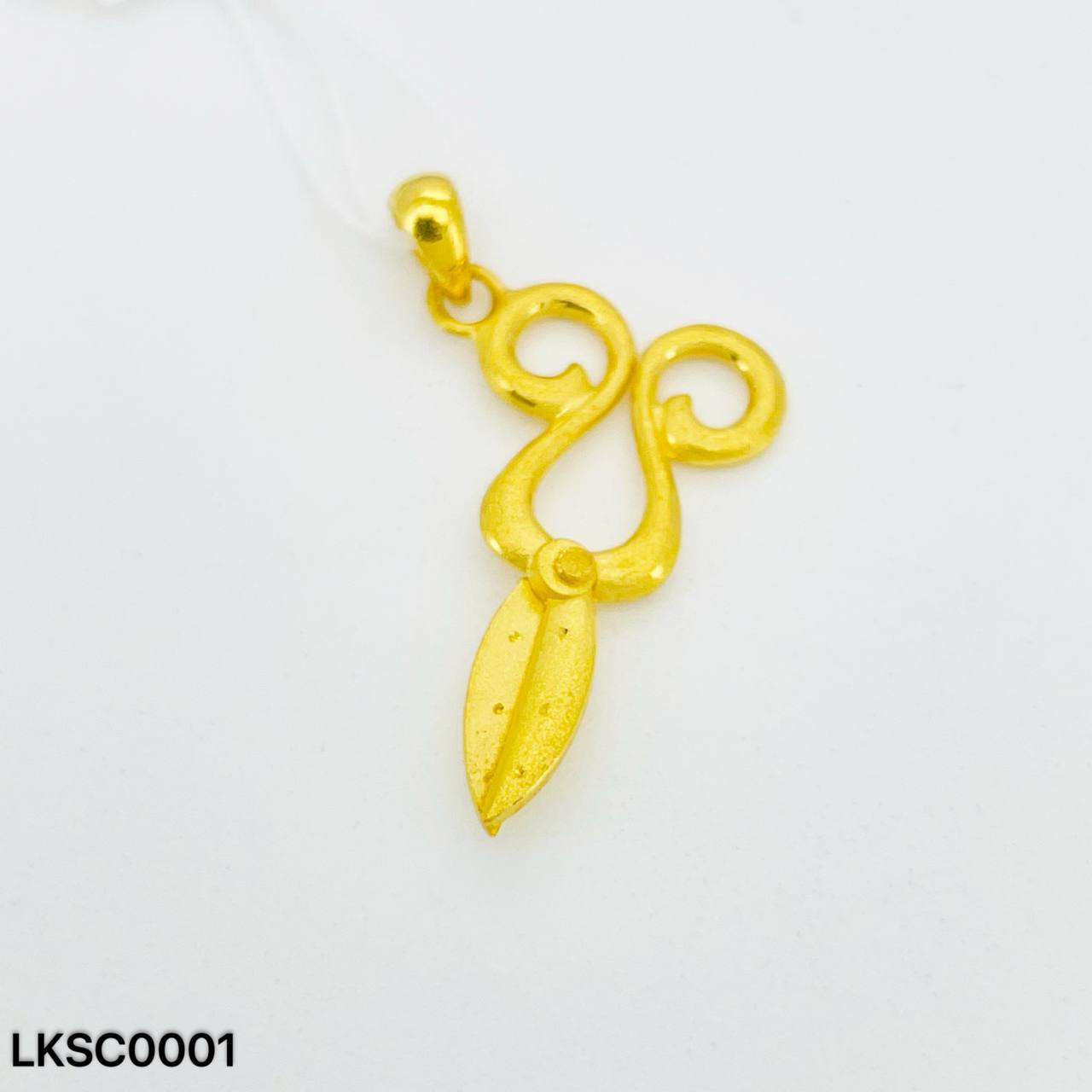 LOKET SCISSORS WEDDING 足金剪刀吊坠（婚庆九宝）