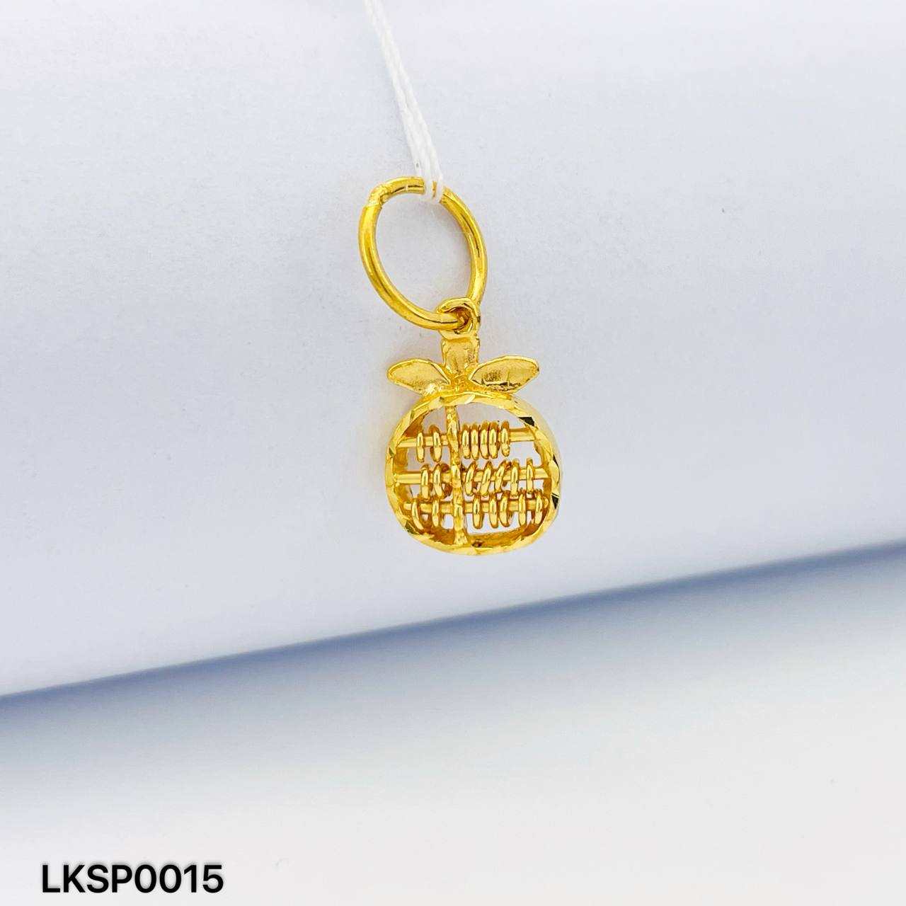 LOKET SEMPOA ORANGE 柿柿如意算盘吊坠