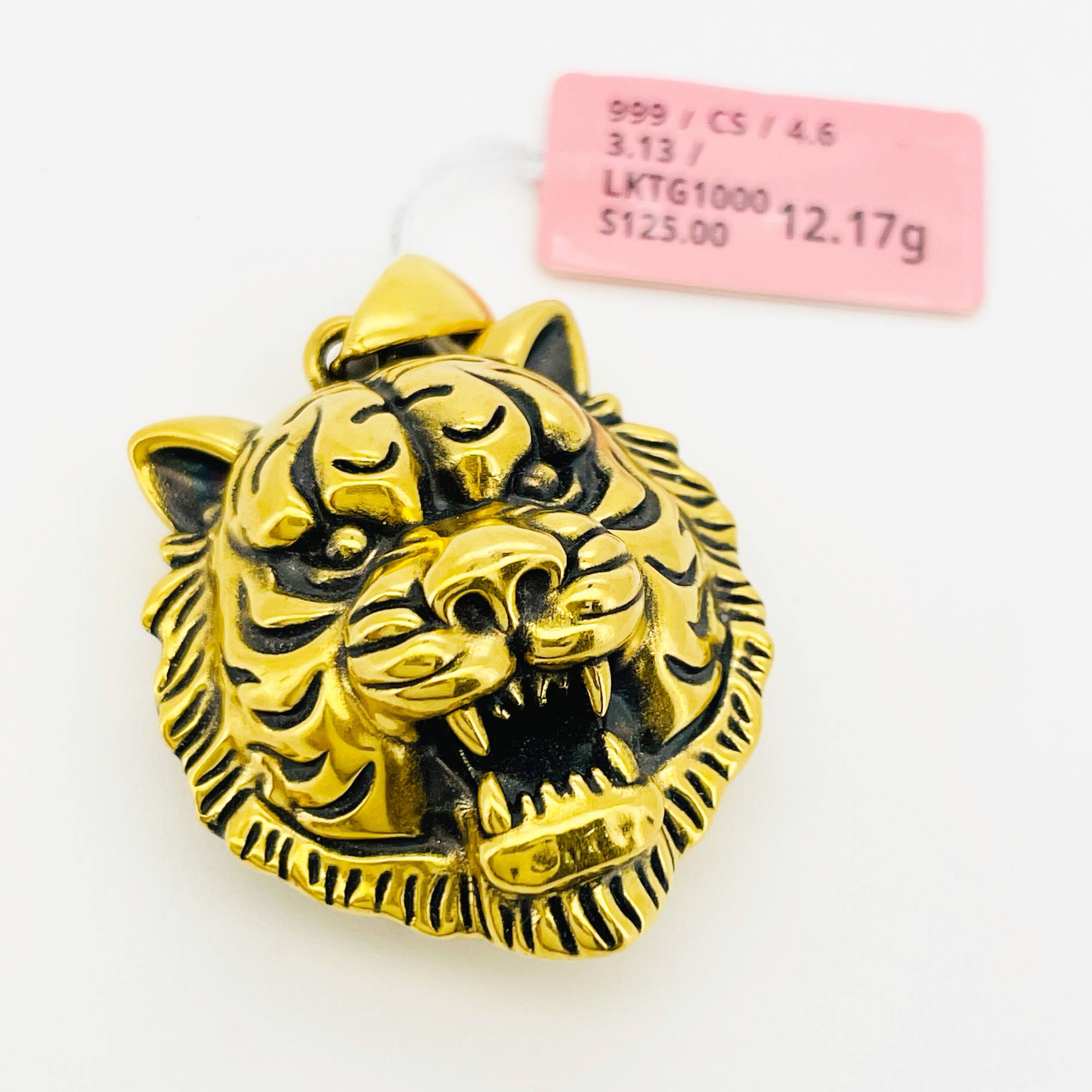 LOKET TIGER 黑金老虎吊坠
