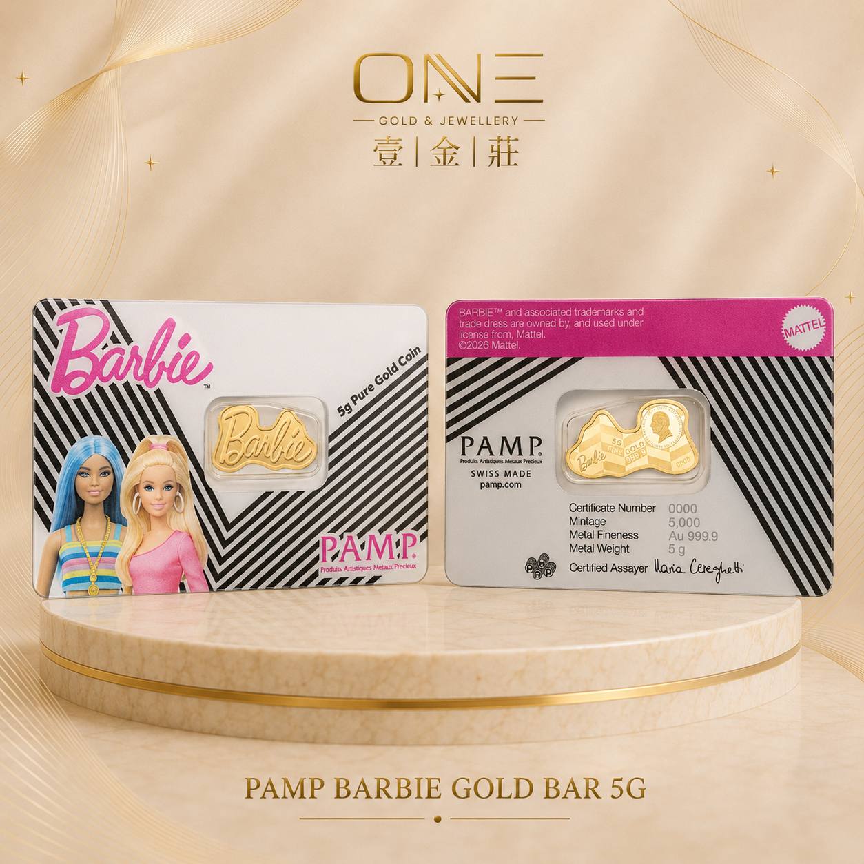 PAMP BARBIE LOGO SHAPED