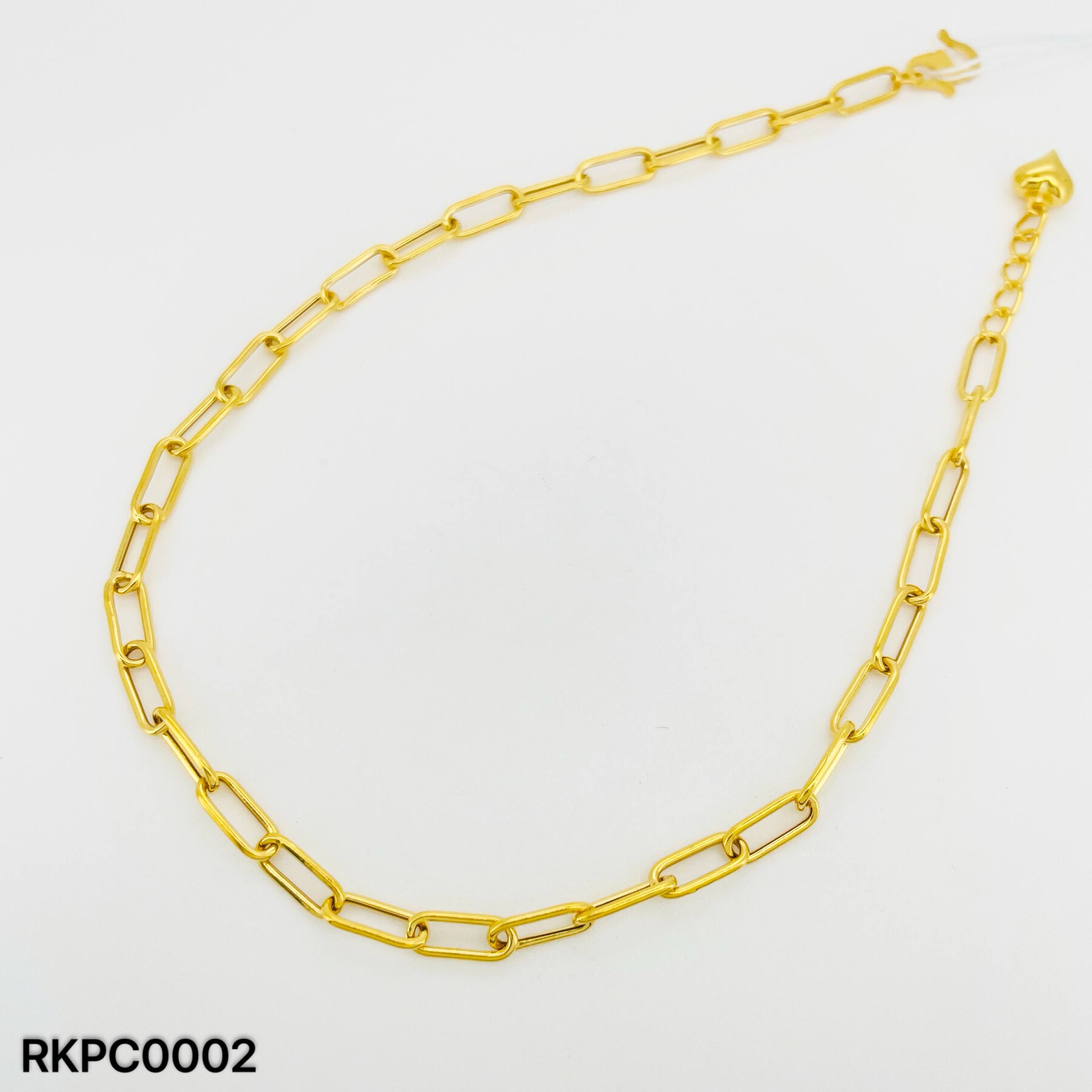 RK PAPER CLIP 回纹针脚链