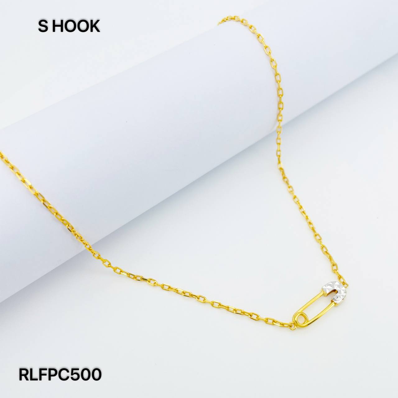 RL CHOKER PAPER CLIP 2C 回纹针套链