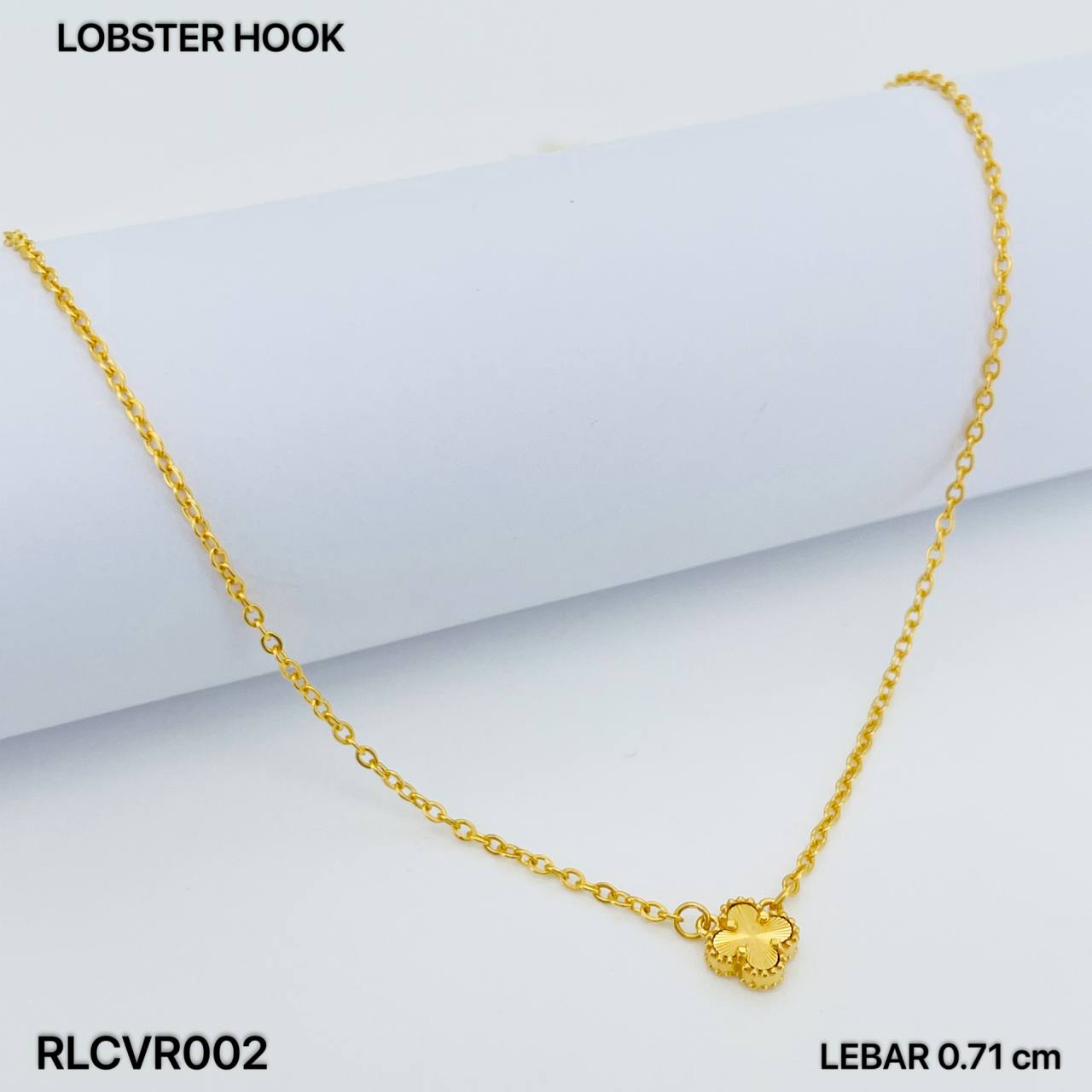 RL CHOKER CLOVER RAINBOW 七彩四叶草套链