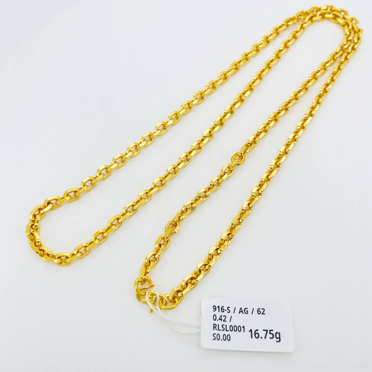 RL SAUH LICIN 空心万字项链