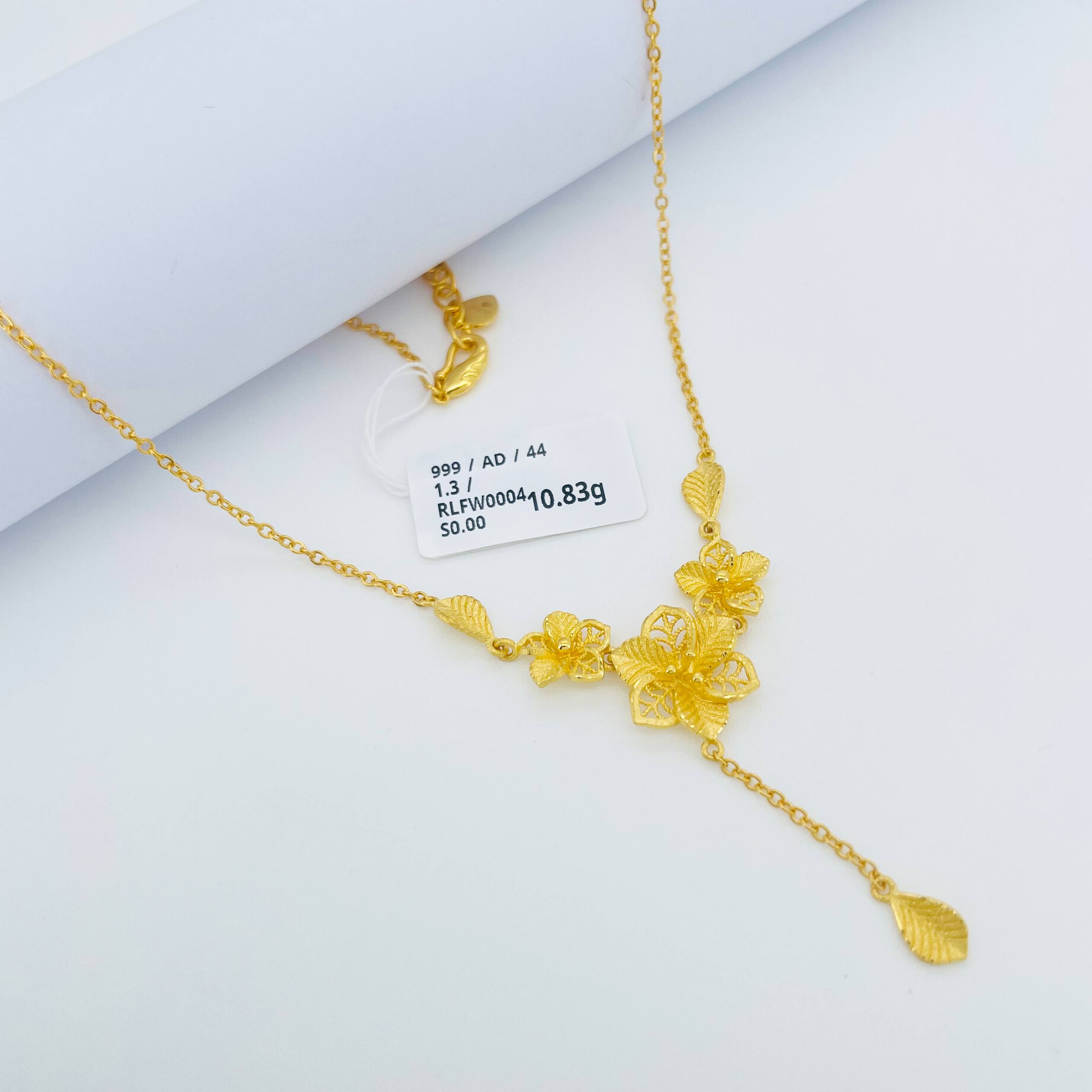 RL CHOKER FLOWER 花朵套链(四点金)