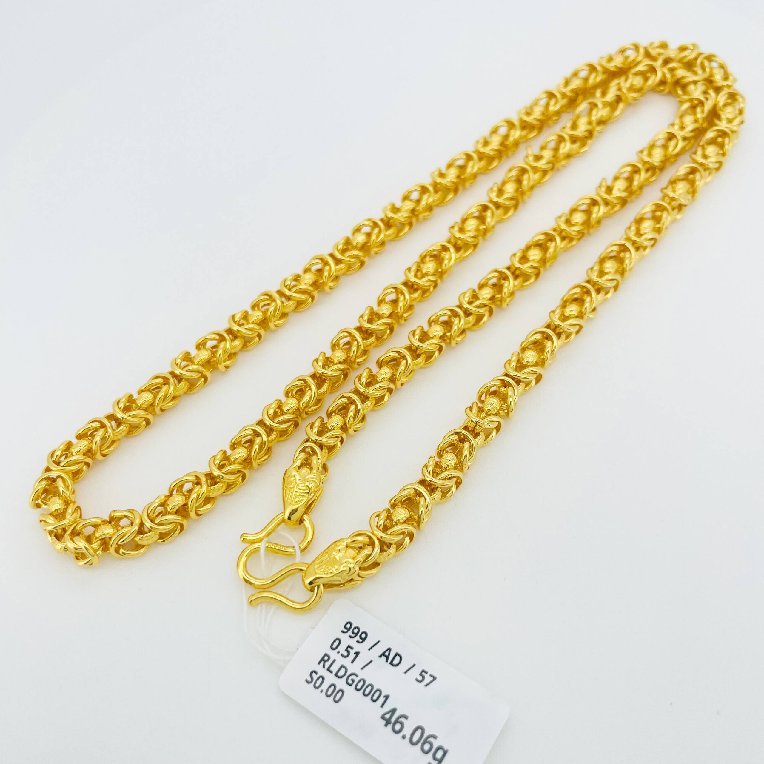 RL DRAGON 足金龙项链
