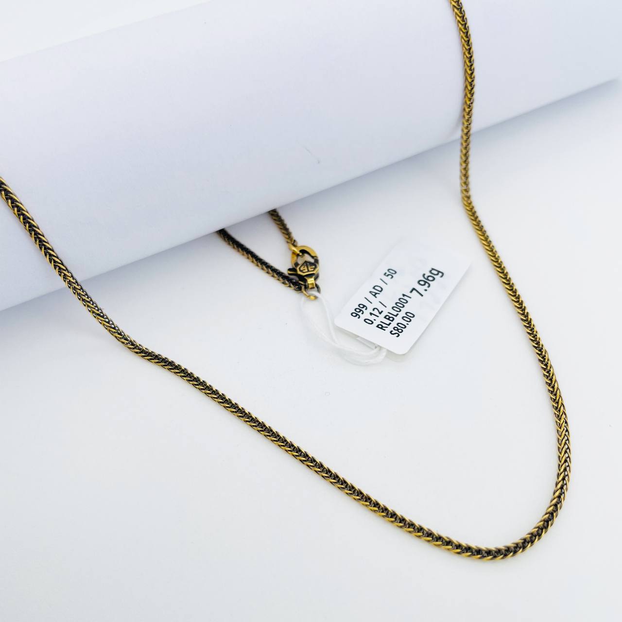 RL BELUT 黑金人字项链