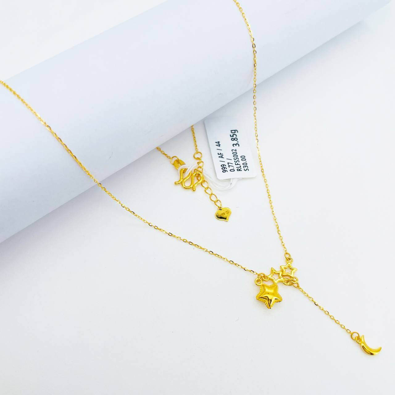 RL FESYEN STAR 足金星星套链