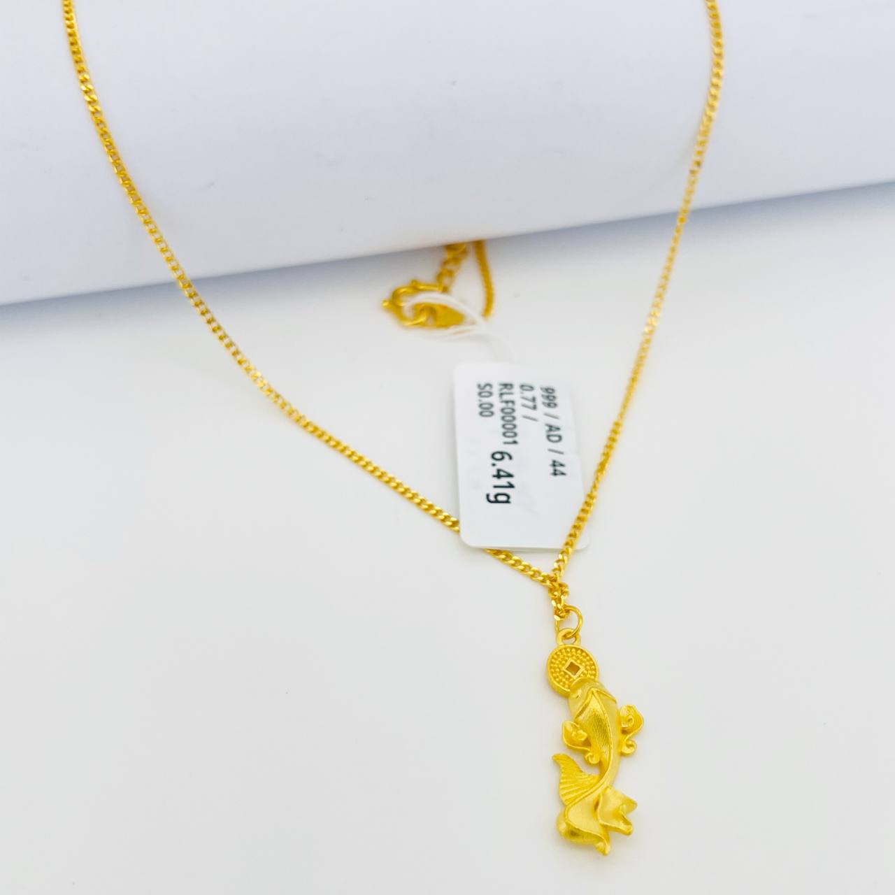 RL FISH 足金鱼项链