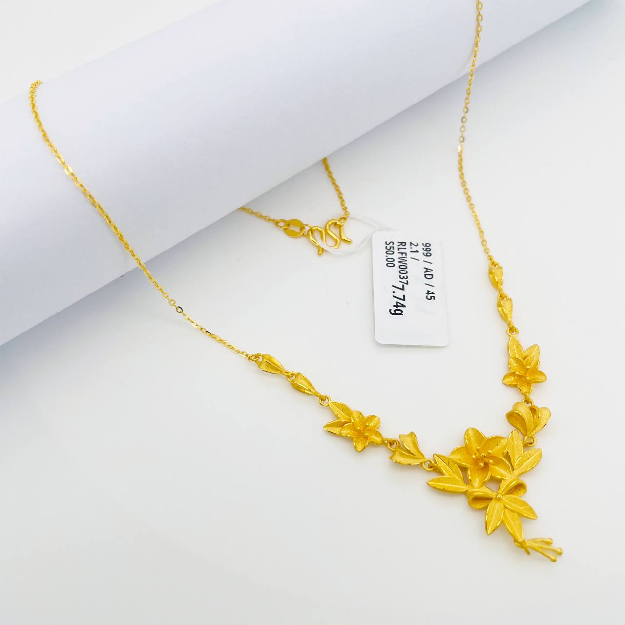 RL CHOKER FLOWER 花朵套链(四点金)
