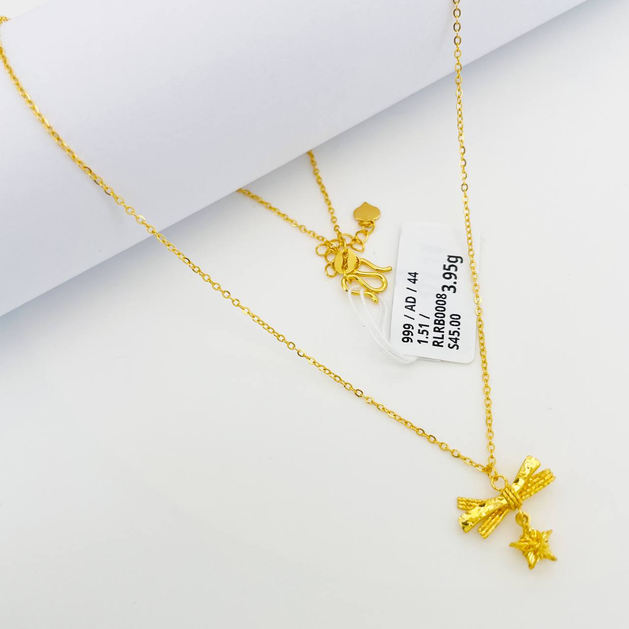 RL CHOKER RIBBON 足金蝴蝶结套链
