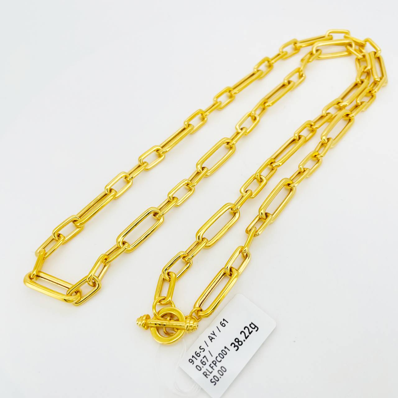 RL PAPER CLIP 回纹针项链 thumbnail 2