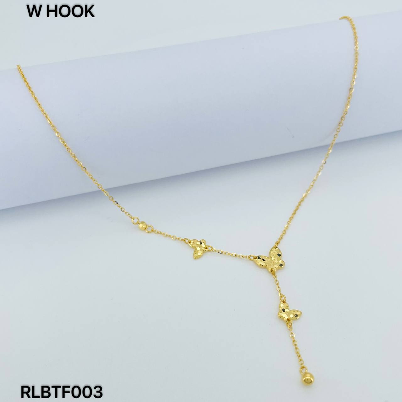 RL CHOKER BUTTERFLY 足金蝴蝶套链