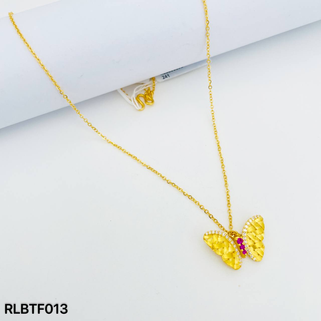 RL CHOKER BUTTERFLY 足金蝴蝶套链