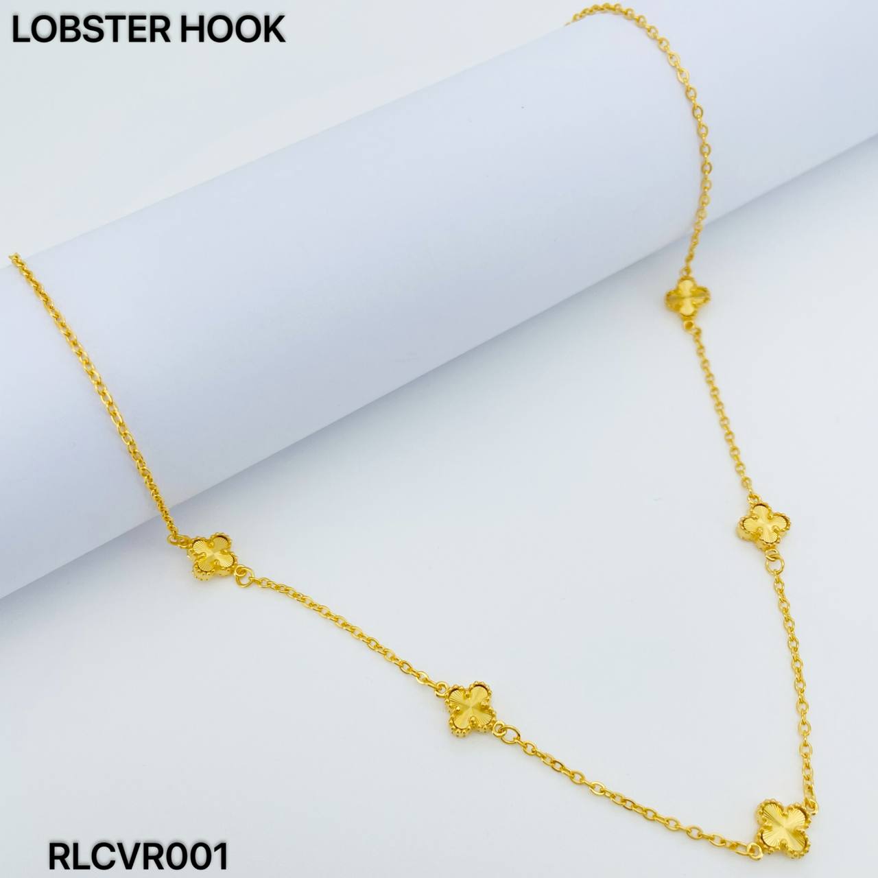RL CHOKER CLOVER RAINBOW 七彩四叶草套链