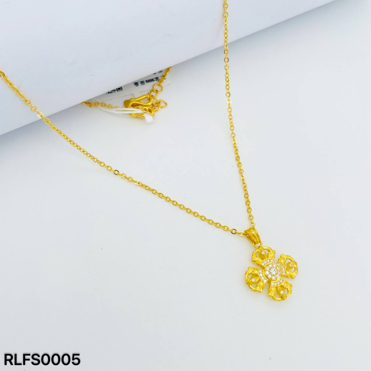 RL FESYEN 足金金刚杵项链