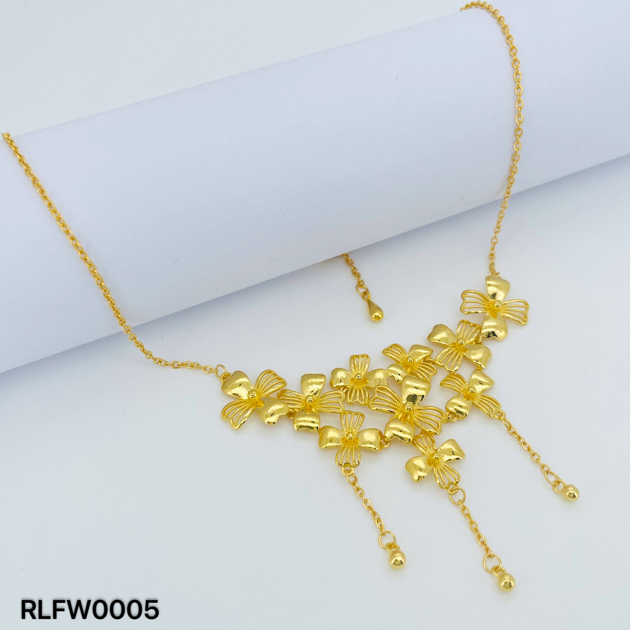 RL CHOKER FLOWER 花朵套链(四点金)