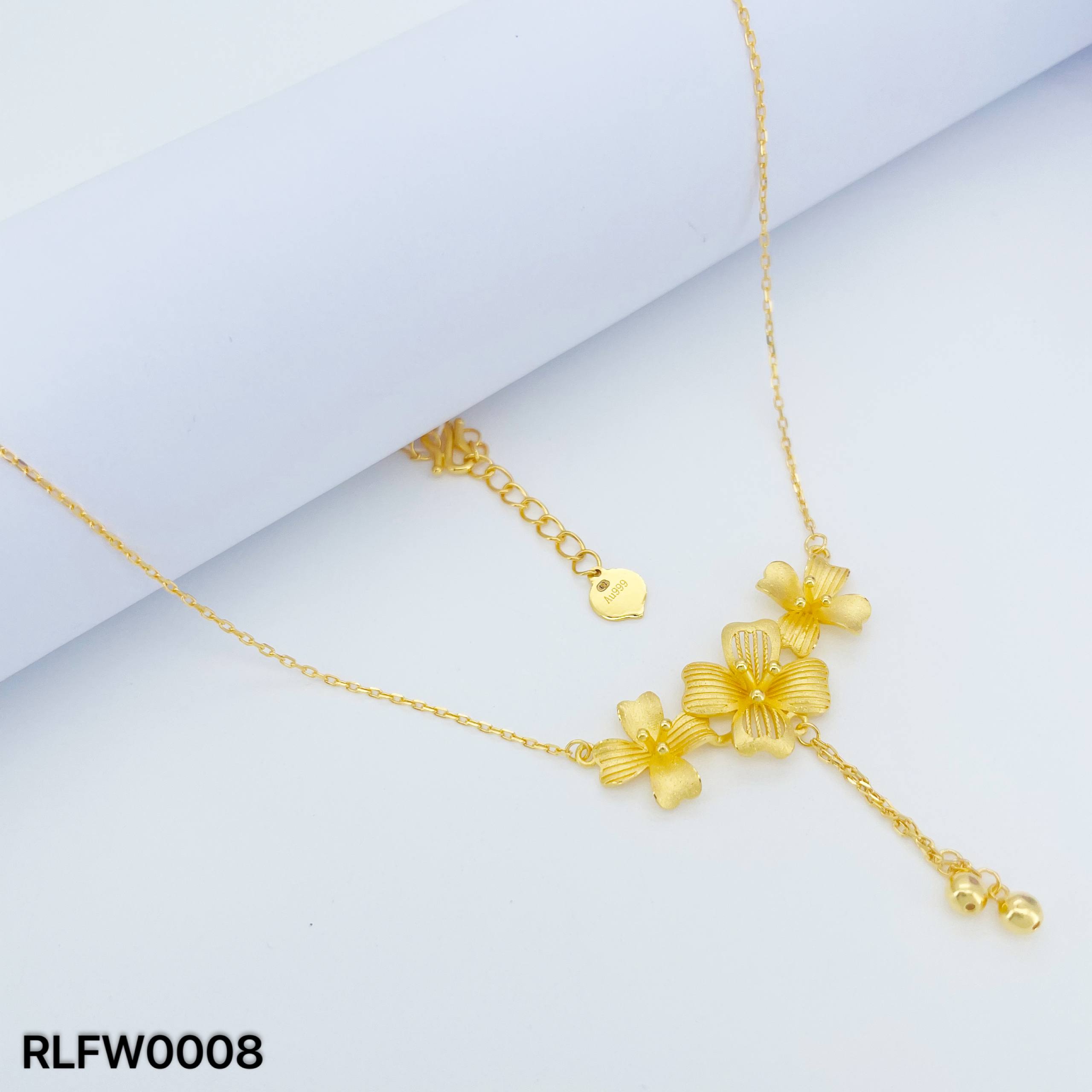 RL CHOKER FLOWER 花朵套链(四点金)