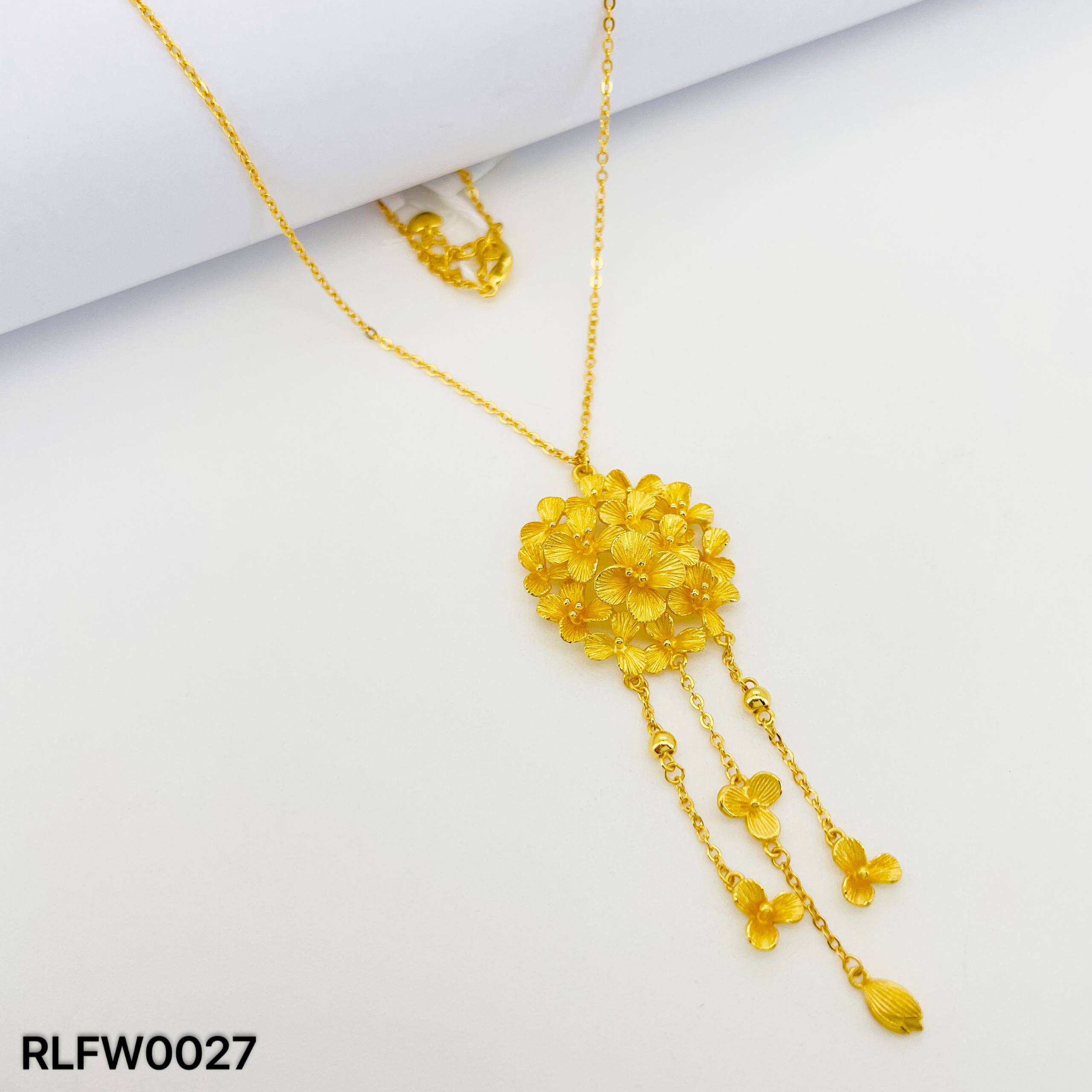 RL CHOKER FLOWER 花朵套链(四点金)