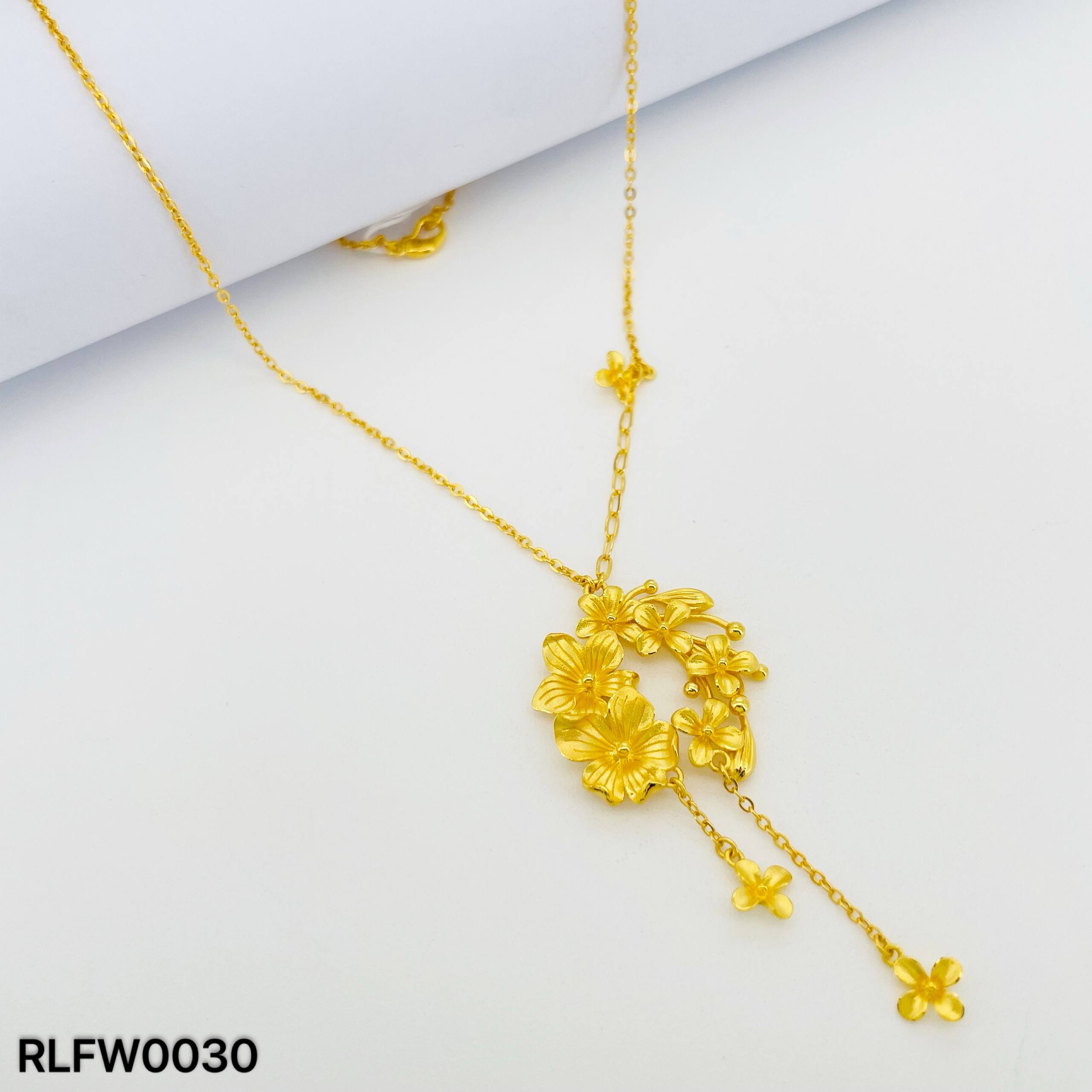 RL CHOKER FLOWER 花朵套链(四点金)