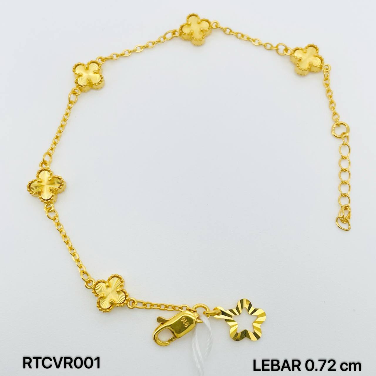 RT CLOVER RAINBOW 七彩四叶草手链