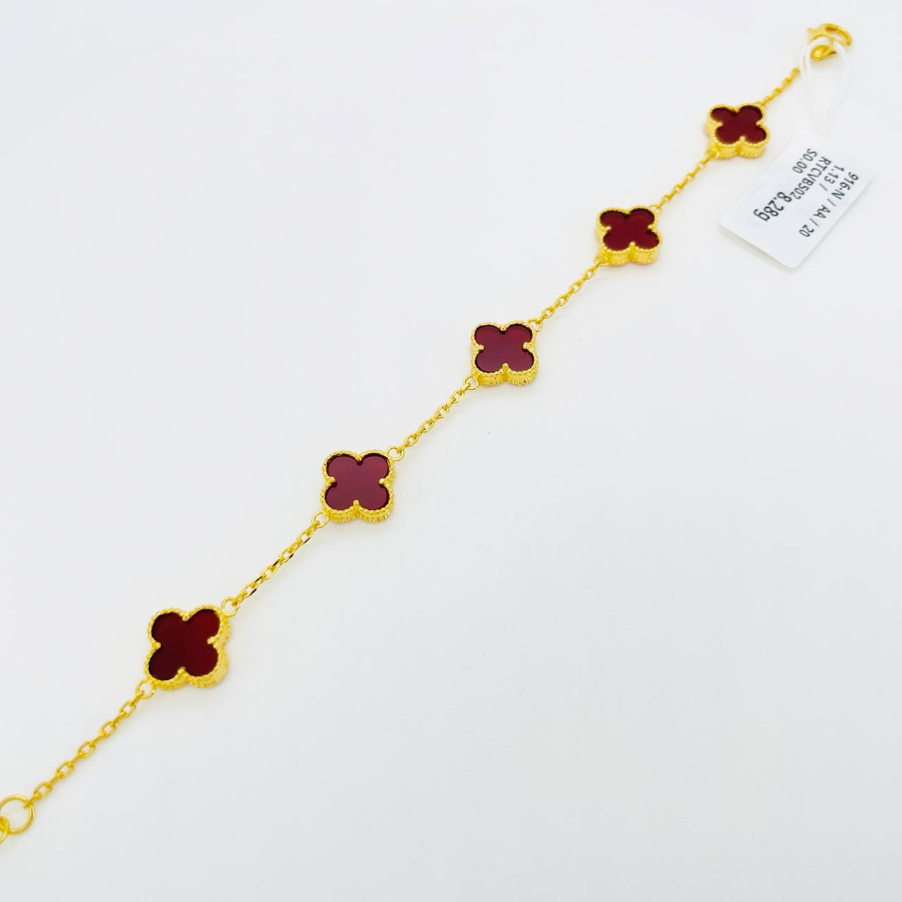 RT CLOVER BATU (RED) 四叶草手链 thumbnail 2