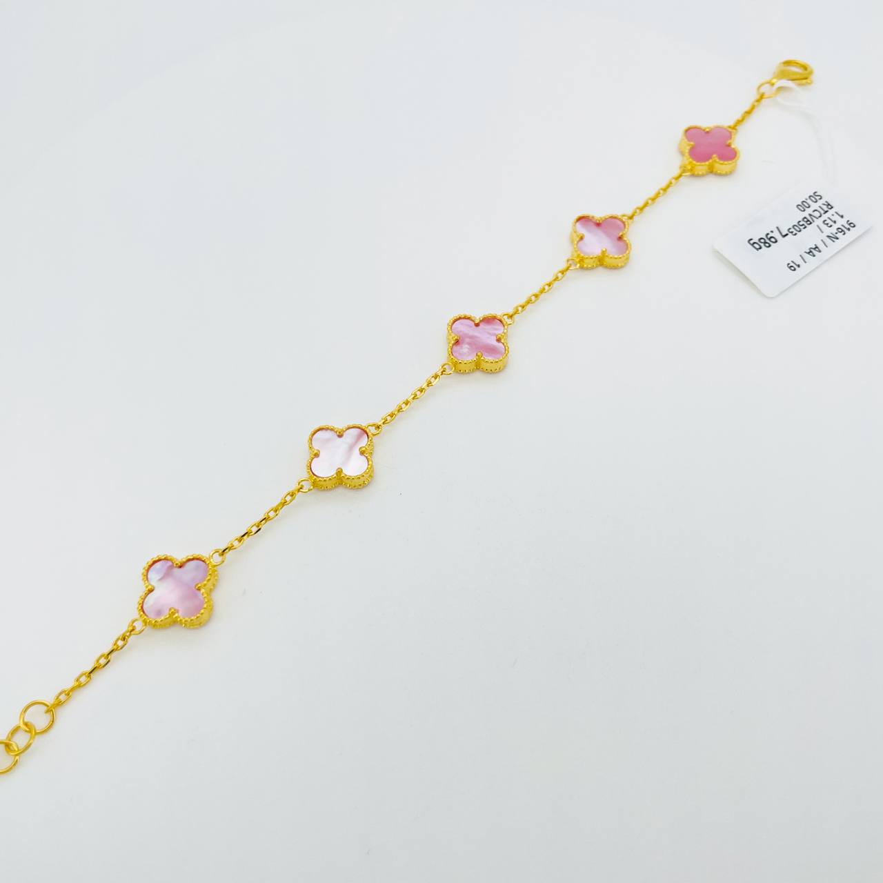RT CLOVER BATU (PINK) 四叶草手链