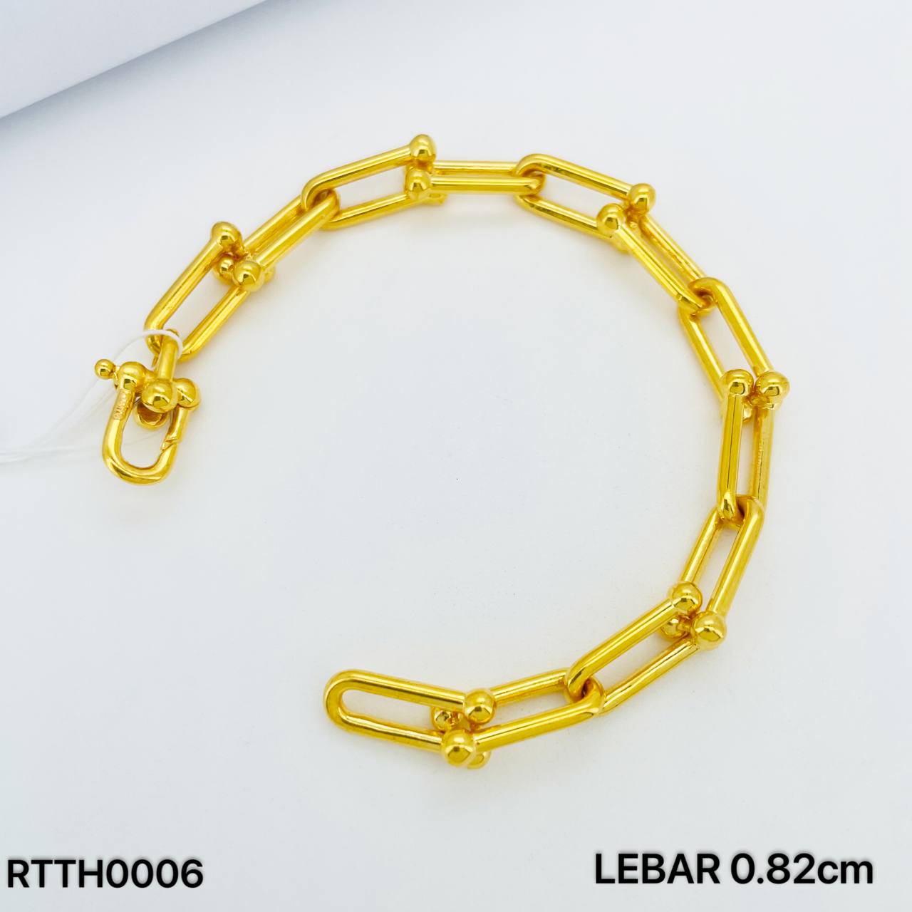 RT TIFFANY HARDWARE PADU 实心马蹄手链